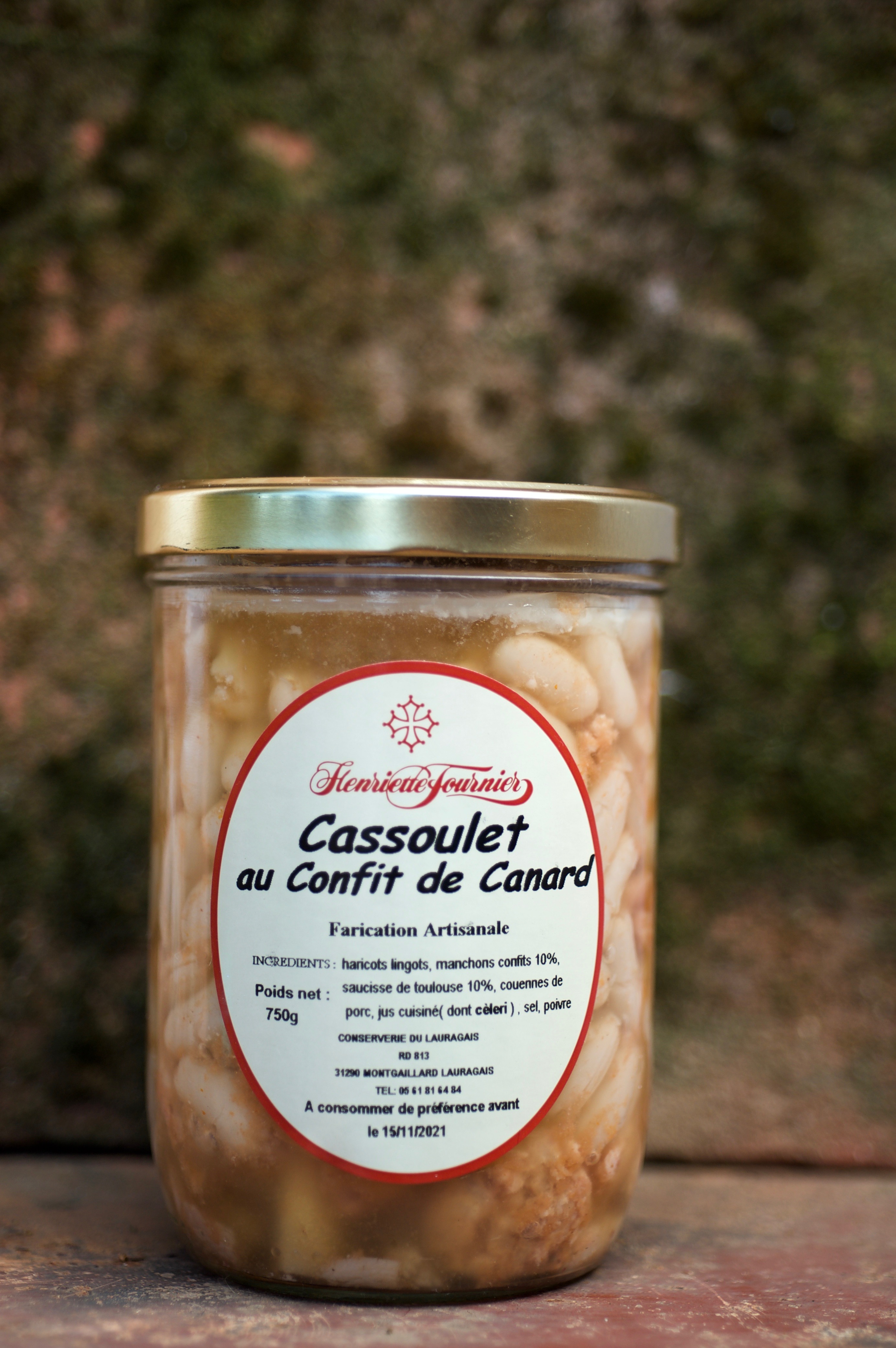 Cassoulet au confit de canard – 2 parts – Conserverie du Lauragais